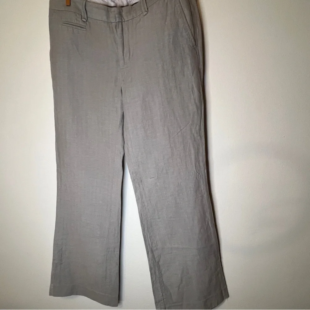 GAP Hip Slung fit Light Linen Khaki Beige Pants - Picture 8 of 16